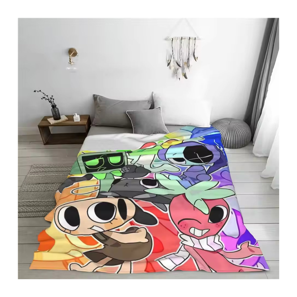 Dandy's World Flanell-Decke in Mehrfarbig als warme Überwurfdecke für Sofa und Bett - Bild 2