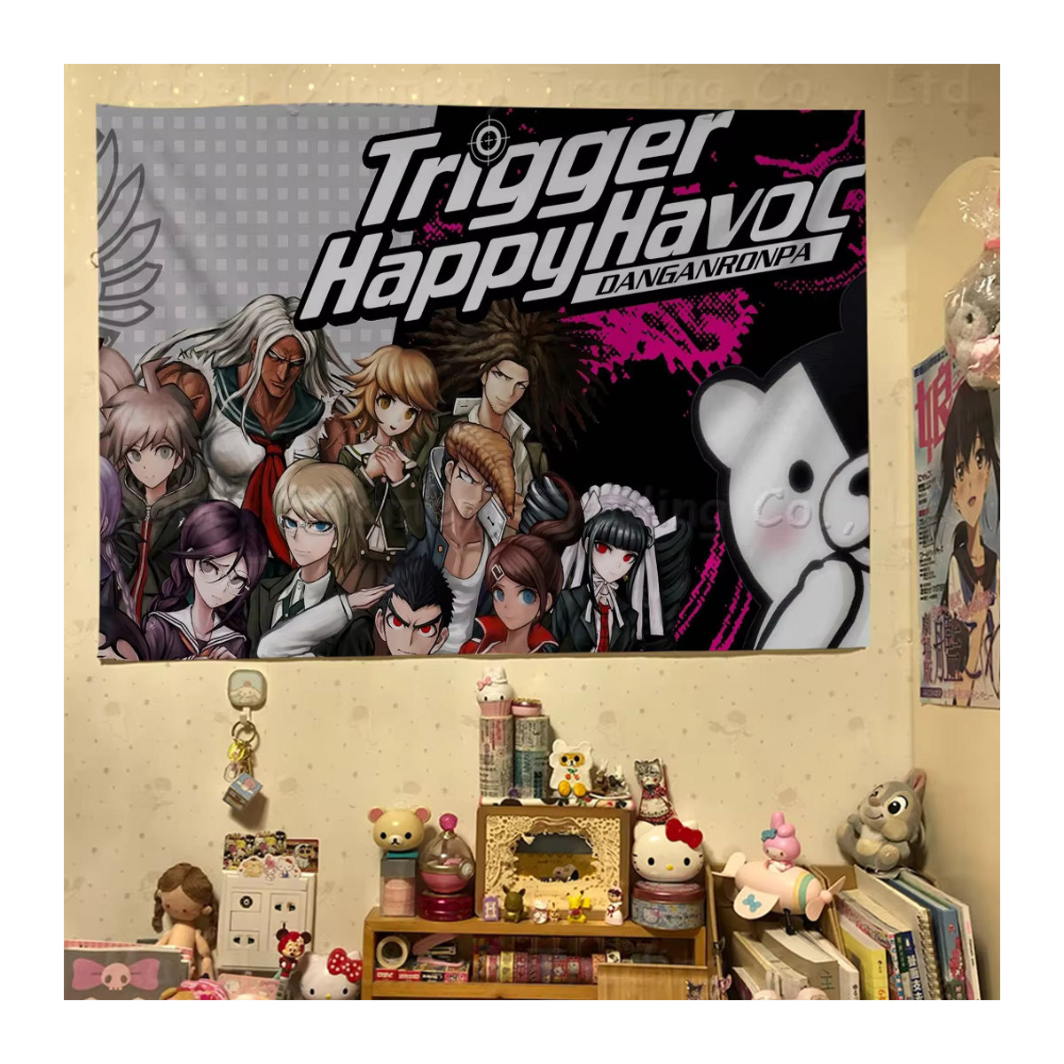 Danganronpa Anime Wandbanner aus Textil, mehrfarbig, rechteckig hängend - Bild 2