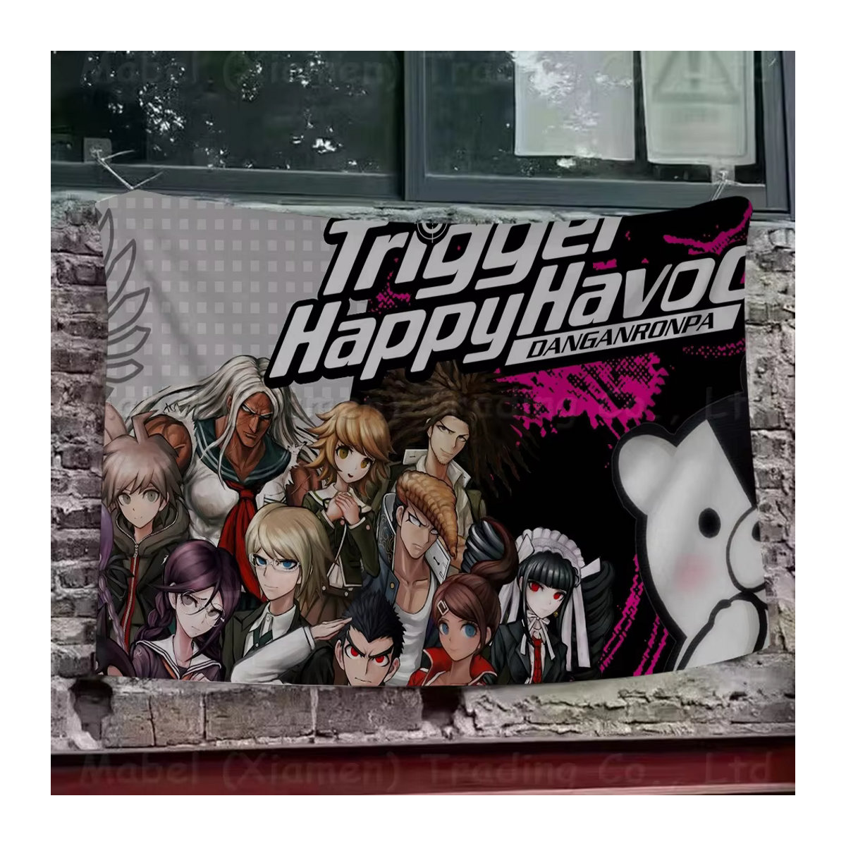 Danganronpa Anime Wandbanner aus Textil, mehrfarbig, rechteckig hängend - Bild 6