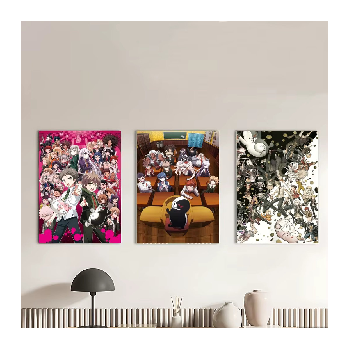Danganronpa Trigger Happy Havoc Wandposter als wasserfester Aufkleber für dein Zuhause, mehrfarbig - Bild 1