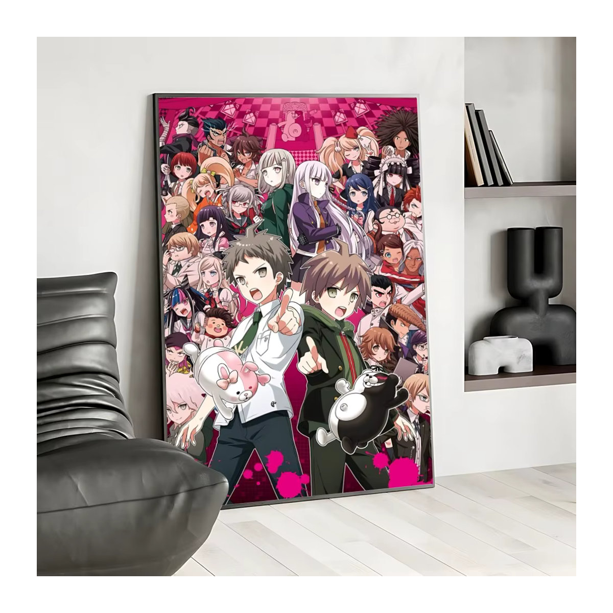Danganronpa Trigger Happy Havoc Wandposter als wasserfester Aufkleber für dein Zuhause, mehrfarbig - Bild 3
