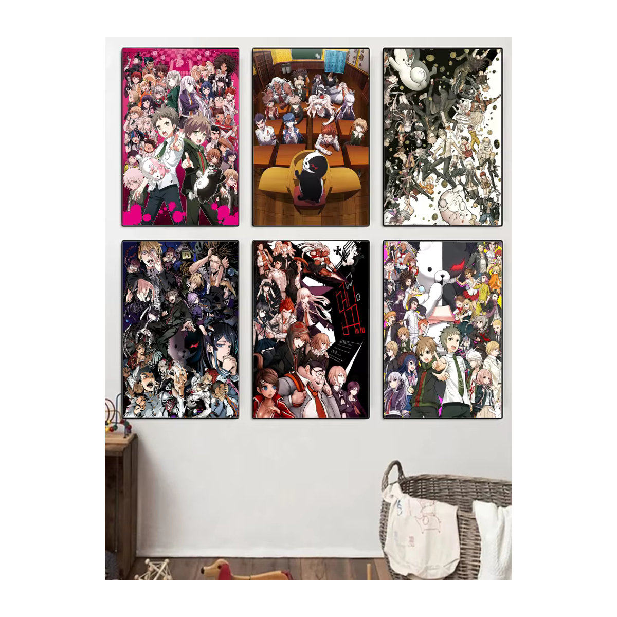 Danganronpa Trigger Happy Havoc Wandposter als wasserfester Aufkleber für dein Zuhause, mehrfarbig - Bild 6