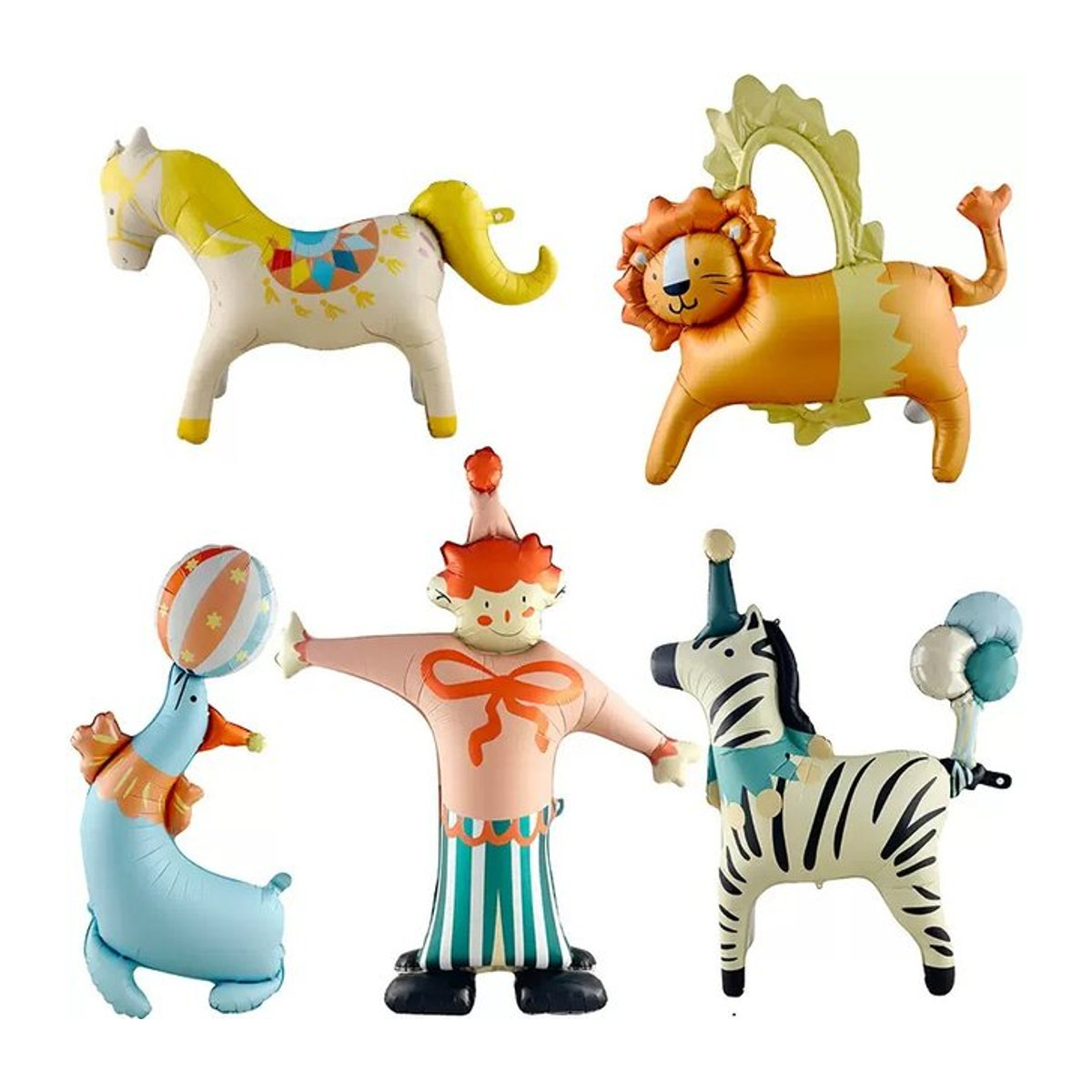 Danuyli Aluminiumfolien-Ballon Joker Zirkus und Alien Motiv für Kinder Dekoration, mehrfarbig - Bild 1