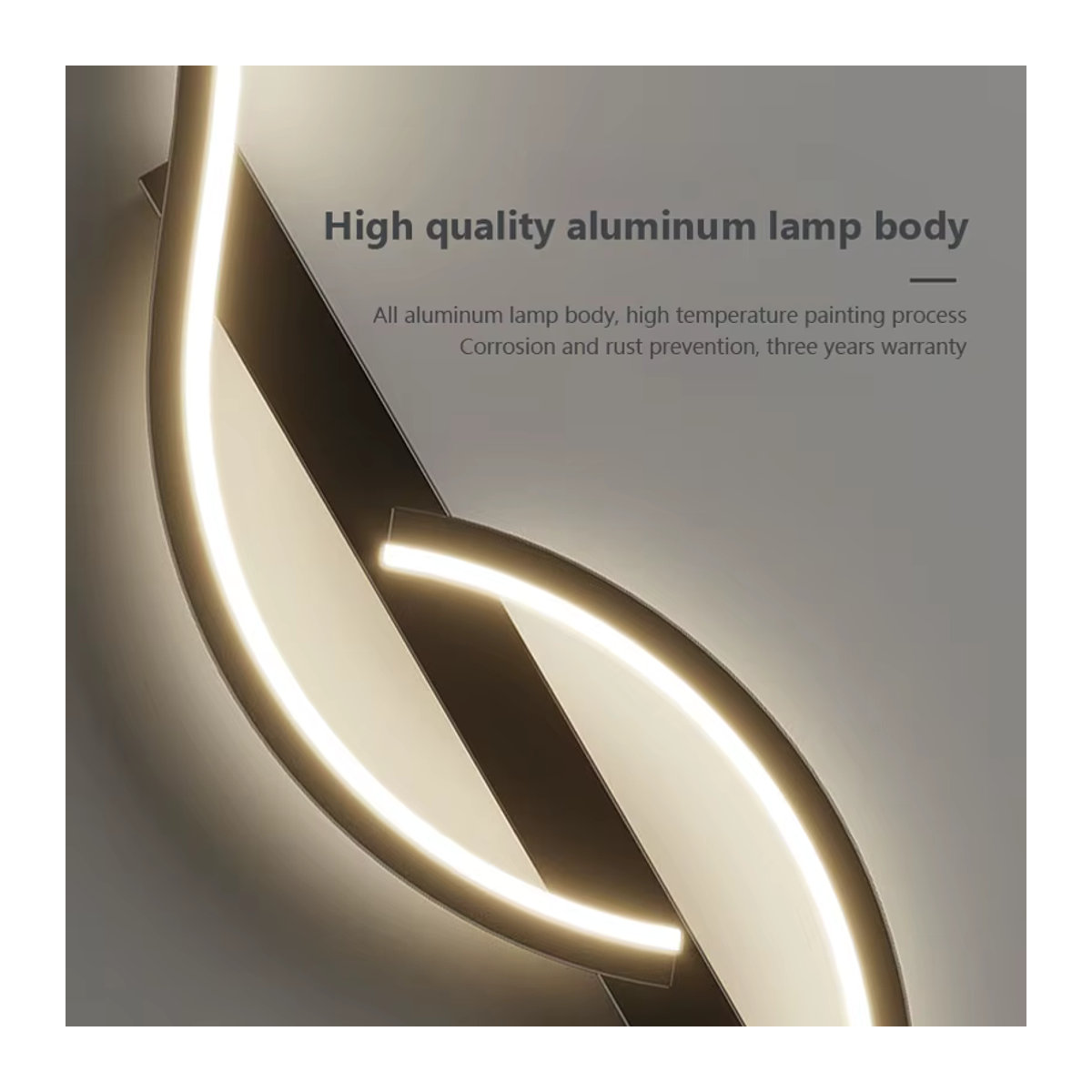 DARHYN Moderne LED Wandlampe Minimalistisch aus Aluminium für Wohnzimmer und Schlafzimmer, Länge: 130 cm - Bild 4