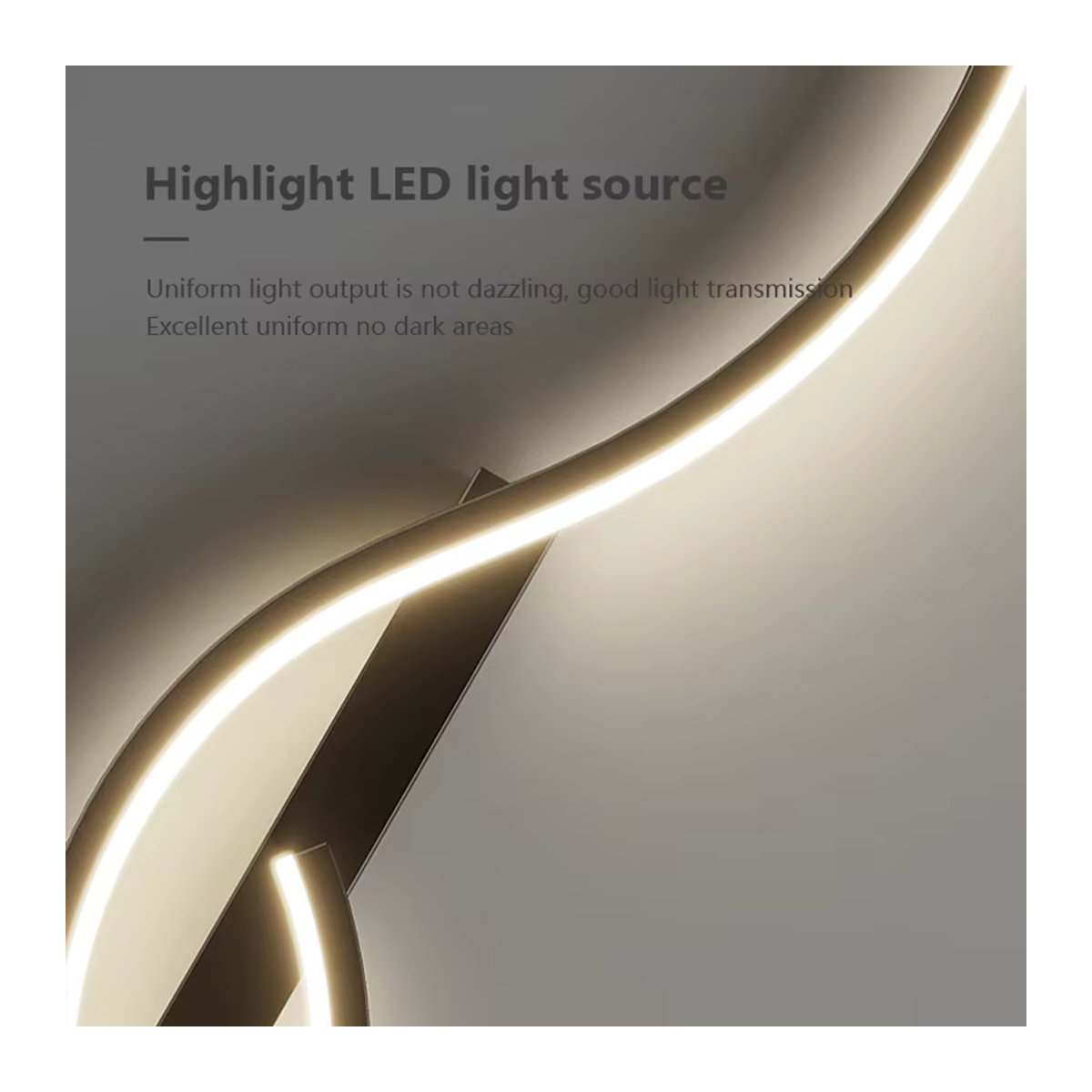 DARHYN Moderne LED Wandlampe Minimalistisch aus Aluminium für Wohnzimmer und Schlafzimmer, Länge: 130 cm - Bild 5