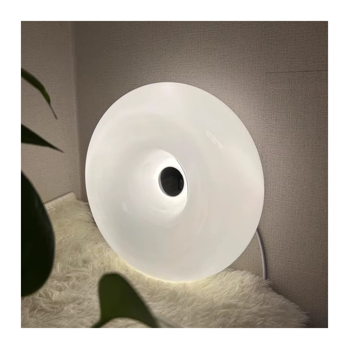 DARHYN Nordic LED Glas Wandleuchte Donut Ambiente Lampe in Gelb mit Touch-Schalter für Schlafzimmer und Flur - Bild 3