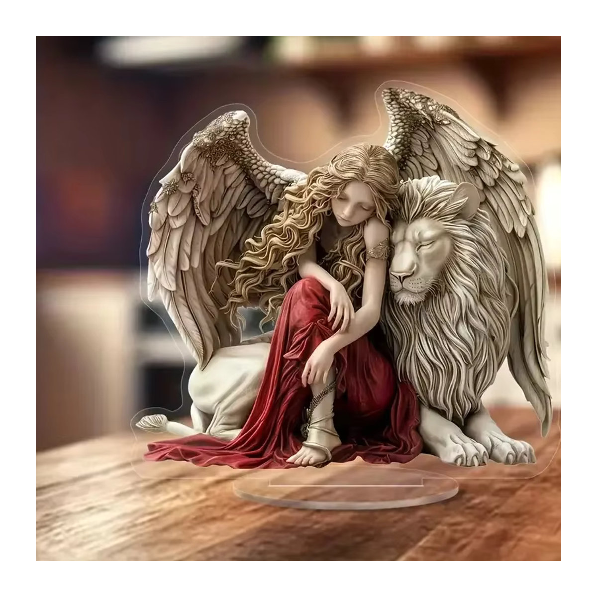 Dark Angel Angel & Demon 2D Acryl-Tischdekoration, Schwarz, B: 20 cm, T: 20 cm, H: 20 cm - Bild 2