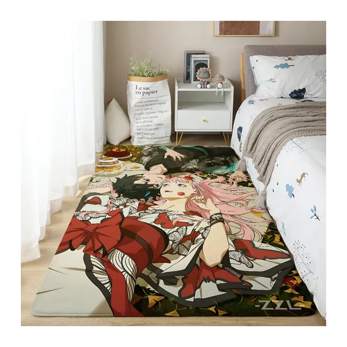 Darling in the Franxx Zero Two Bodenmatte mehrfarbig für Wohnzimmer und Kinderzimmer - Bild 1