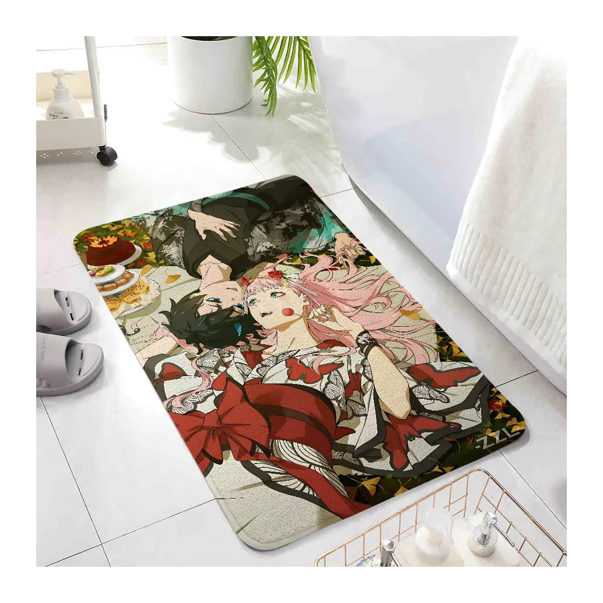 Darling in the Franxx Zero Two Bodenmatte mehrfarbig für Wohnzimmer und Kinderzimmer - Bild 4
