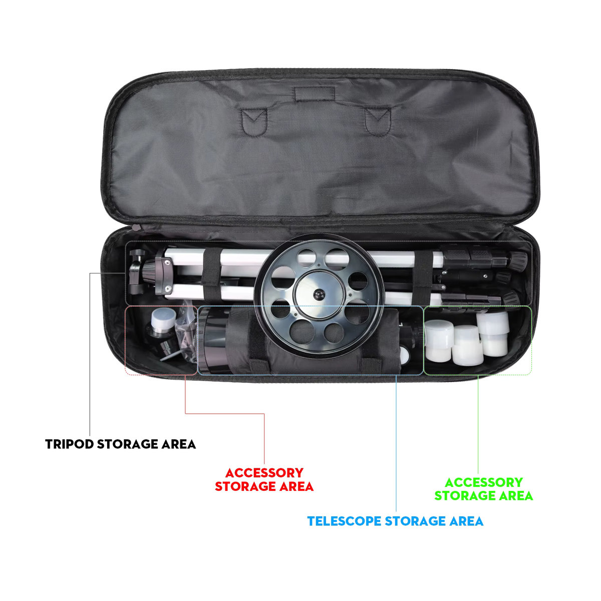 Datyson Teleskop-Schutztasche in Schwarz für kleine Teleskope 70400/70300 - Bild 4