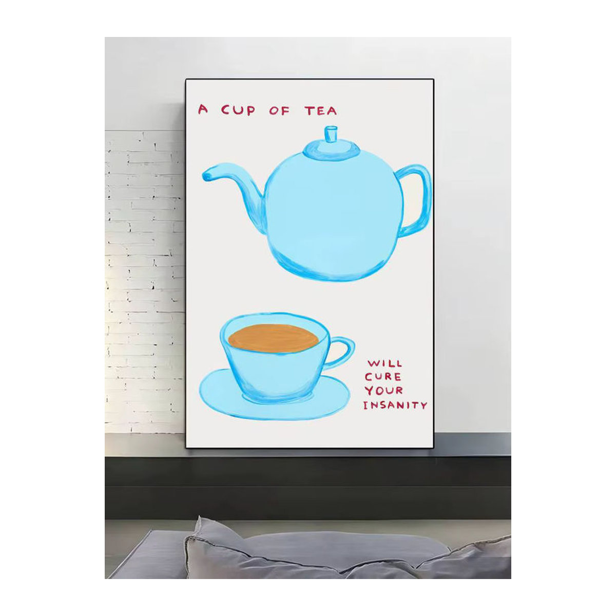 David Shrigley Kunst Anime Papierdruck als moderne Wanddekoration in Mehrfarbig - Bild 7