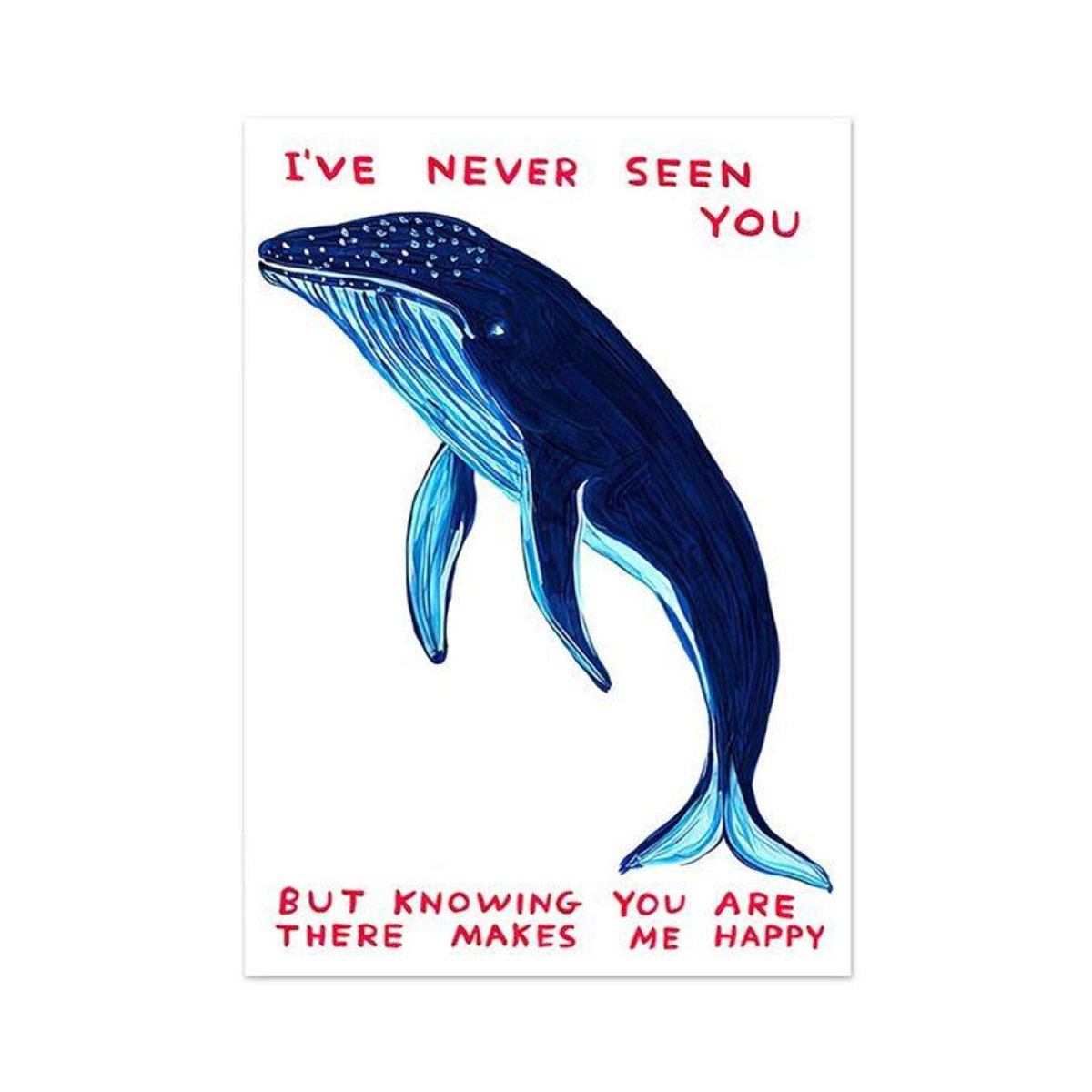 David Shrigley Wandkunst Leinwand mit Tier- und Muschelmotiven in Weiß, Modernes Nordic Poster Querformat, B: 100 cm, H: 70 cm, Rahmenlos - Bild 3