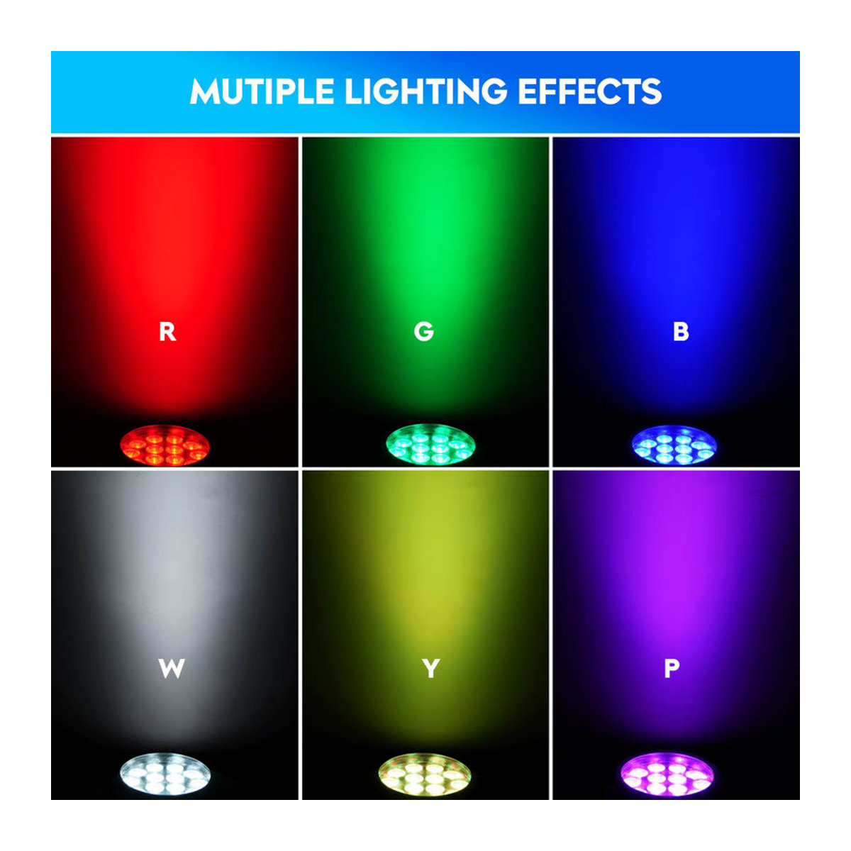 DayFlicker RGBW 4-in-1 LED Outdoor Bühnen-PAR-Licht mit DMX512 Steuerung - Bild 3