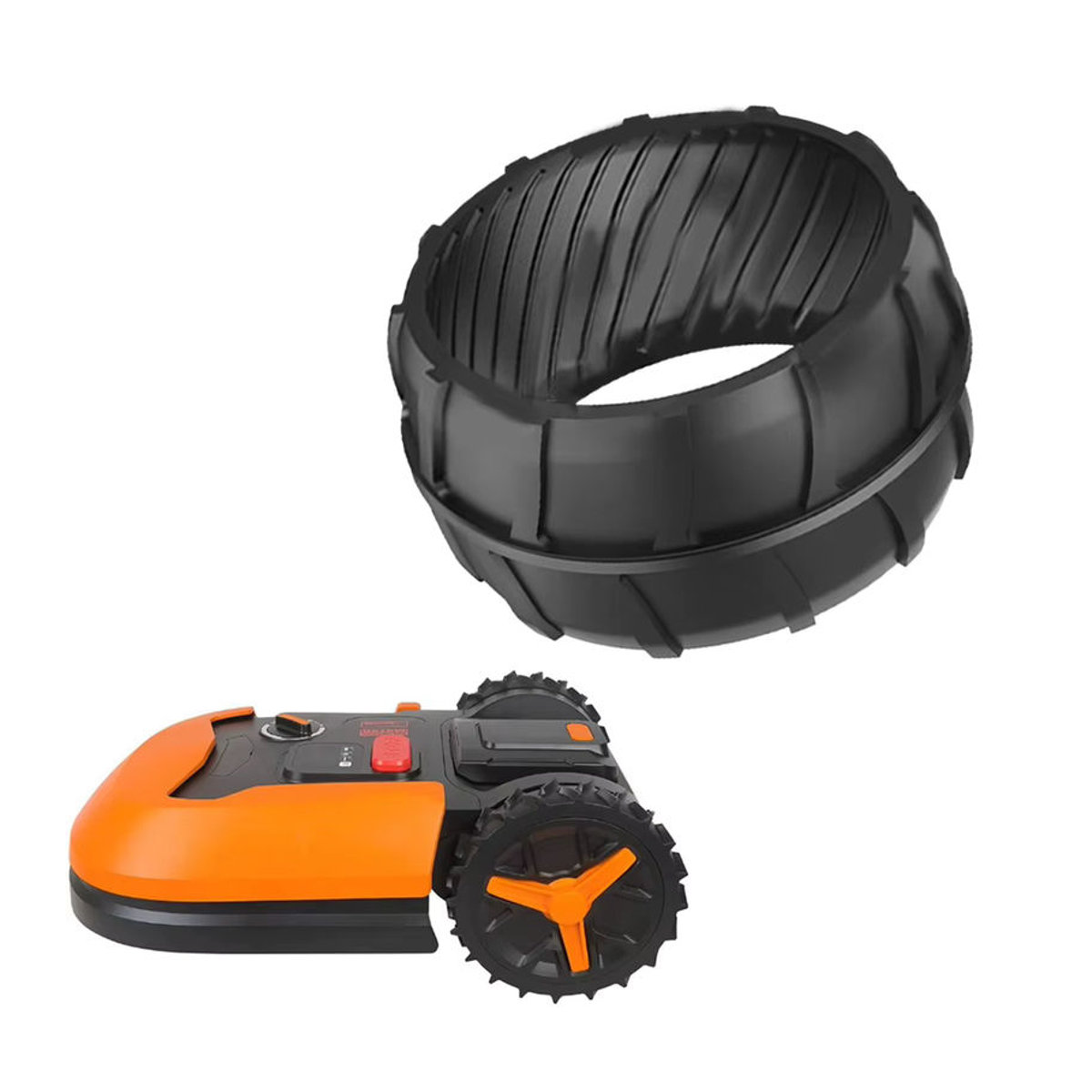 DAZZLEEX Radschutz XL für das Vorderrad des Mähroboters S300 M500 M700 M500 Plus M1000 Profile Tuning - Bild 2