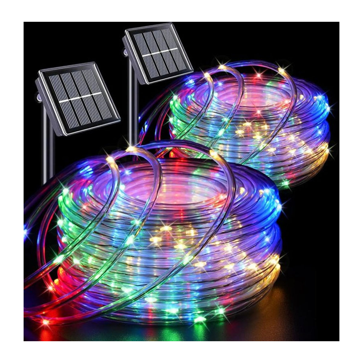 DBF Solar-LED-Lichterkette wasserdicht mit 8 Modi für die Außenbereich-Dekoration in Garten und Hof - Bild 1