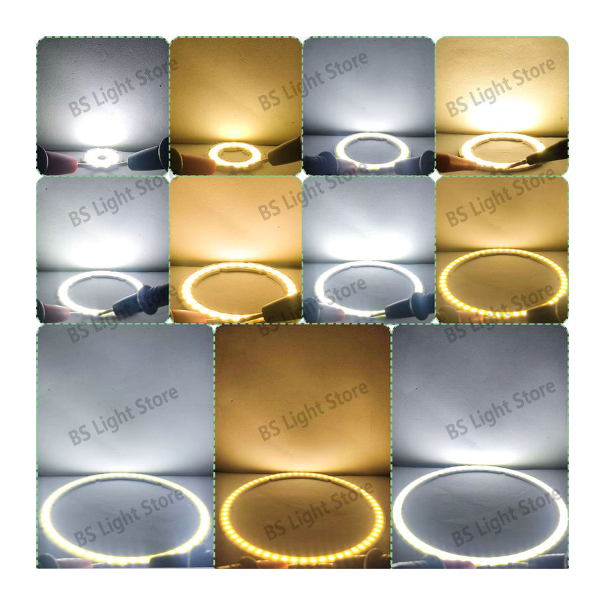DC12V LED COB Angel Eye Lichtquelle für DIY-Projekte in Kaltweiß und Warmweiß - Bild 2