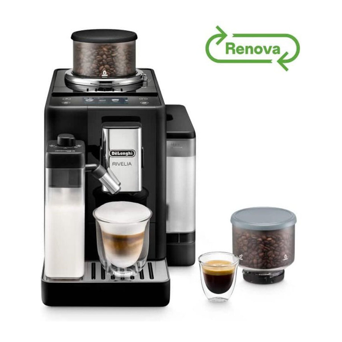 De'Longhi Rivelia Kaffeemaschine in Onyx Black Schwarz Modern - Bild 1