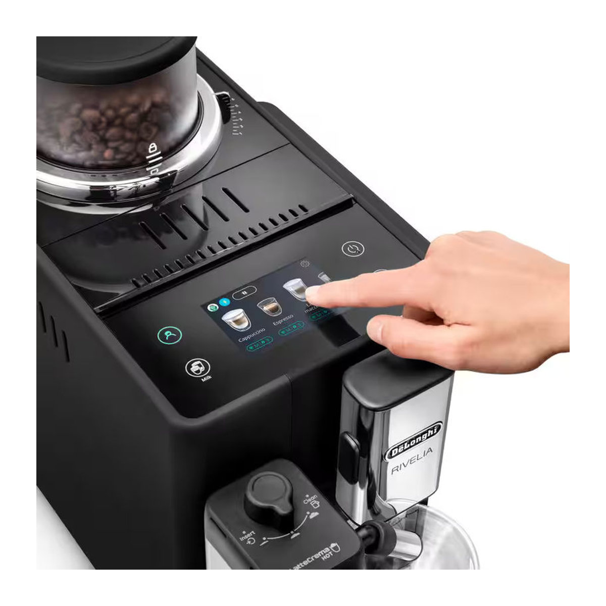 De'Longhi Rivelia Kaffeemaschine in Onyx Black Schwarz Modern - Bild 2