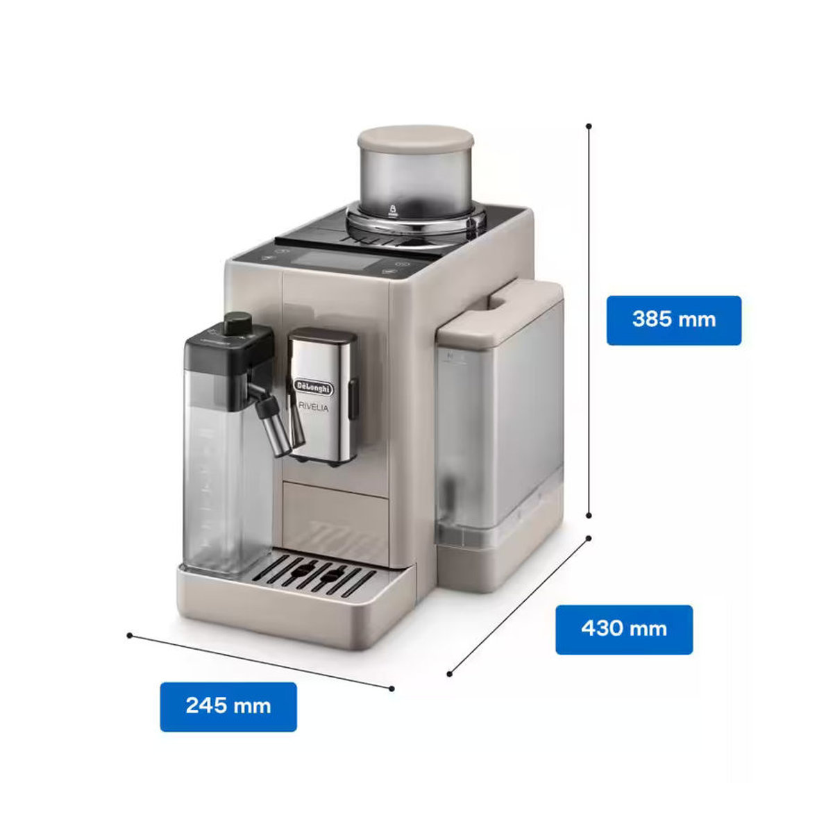 De'Longhi Rivelia Kaffeemaschine in Sand Beige Modern - Bild 2