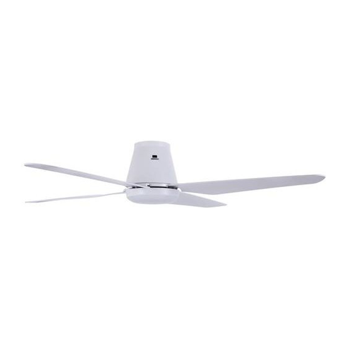 Deckenventilator Arnia in Weiß, Modernes Design aus Kunststoff, Durchmesser: 122 cm, Höhe: 20 cm - Bild 1