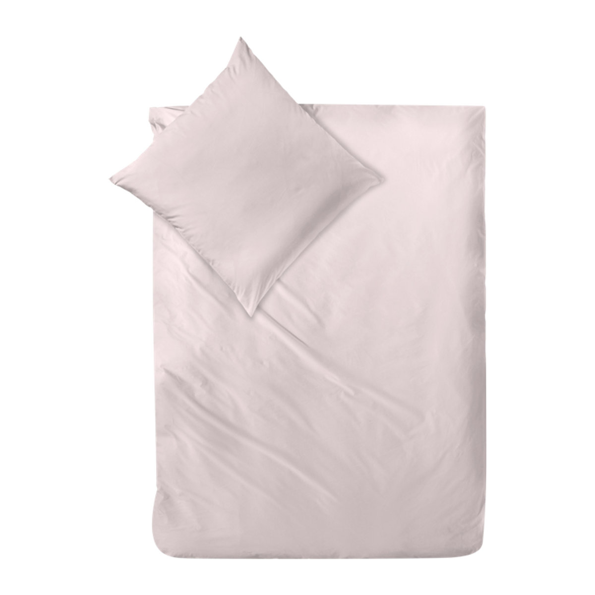 Decoper Decoper Mako-Satin Bettwäsche-Set aus 100% Baumwolle in Rosa, B/L: 135 x 200 cm, B/L: 80 x 80 cm - Bild 1