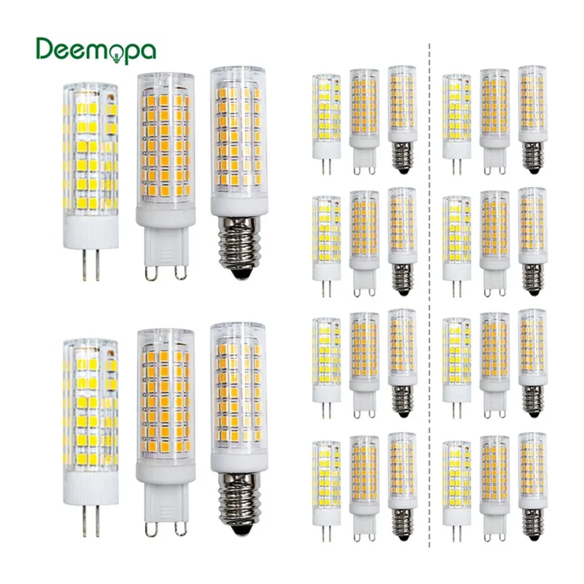 DEEMOPA LED Glühbirne E14 Keramik Lampe als Halogen Ersatz für Kerzen und Kristall Leuchter - Bild 1