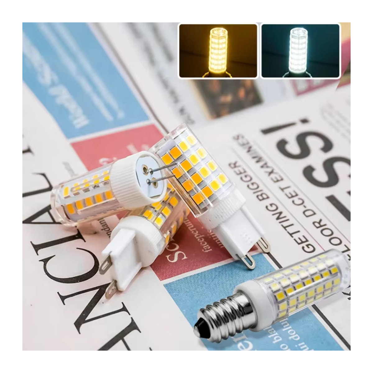 DEEMOPA LED Glühbirne E14 Keramik Lampe als Halogen Ersatz für Kerzen und Kristall Leuchter - Bild 4