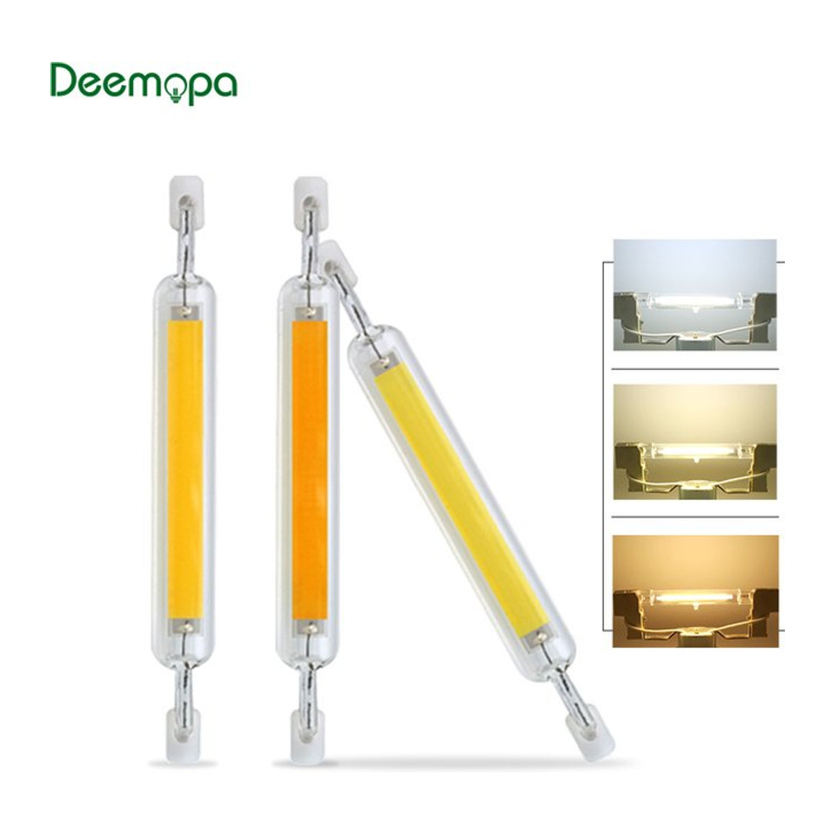 DEEMOPA LED R7s COB Glasröhre als Halogenlampen Ersatz für Heimgebrauch - Bild 1