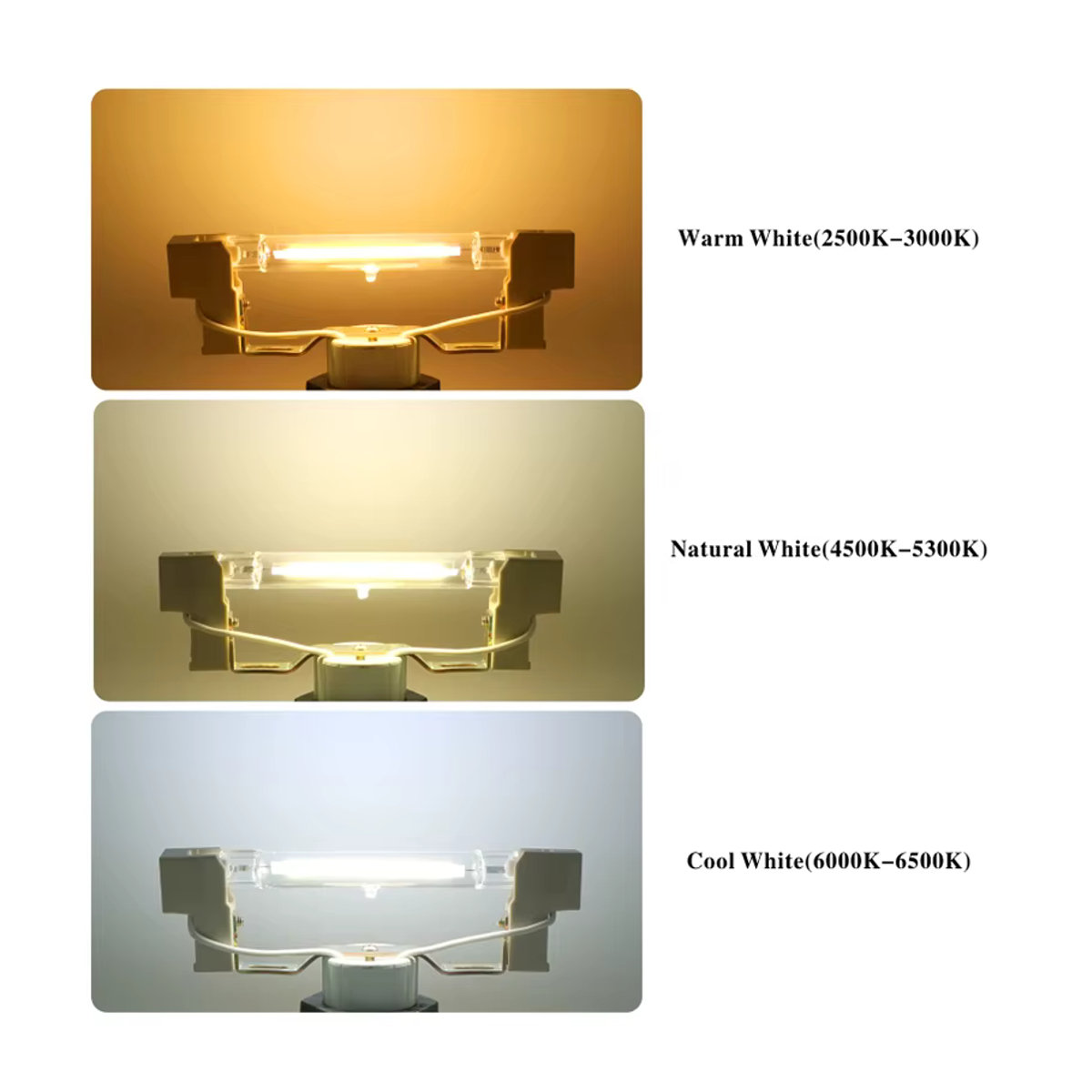 DEEMOPA LED R7S COB-Lampe aus Glas als Ersatz für Halogenlampen - Bild 2