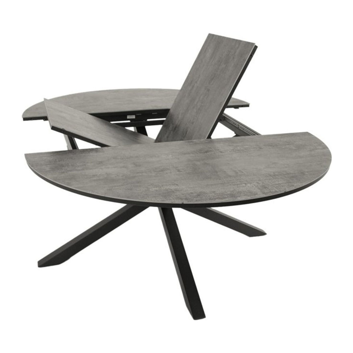 DEGAMO Ausziehtisch LYON Gartentisch aus Aluminium und Kunststoff in Anthrazit und Hellgrau, B/T: 200 x 140 cm - Bild 1