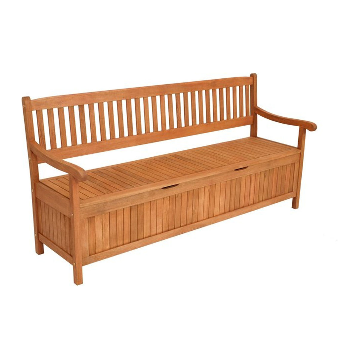 DEGAMO Sitztruhe MONTEGO XXL 4-Sitzer aus Eukalyptus in Natur im Landhausstil - Bild 1