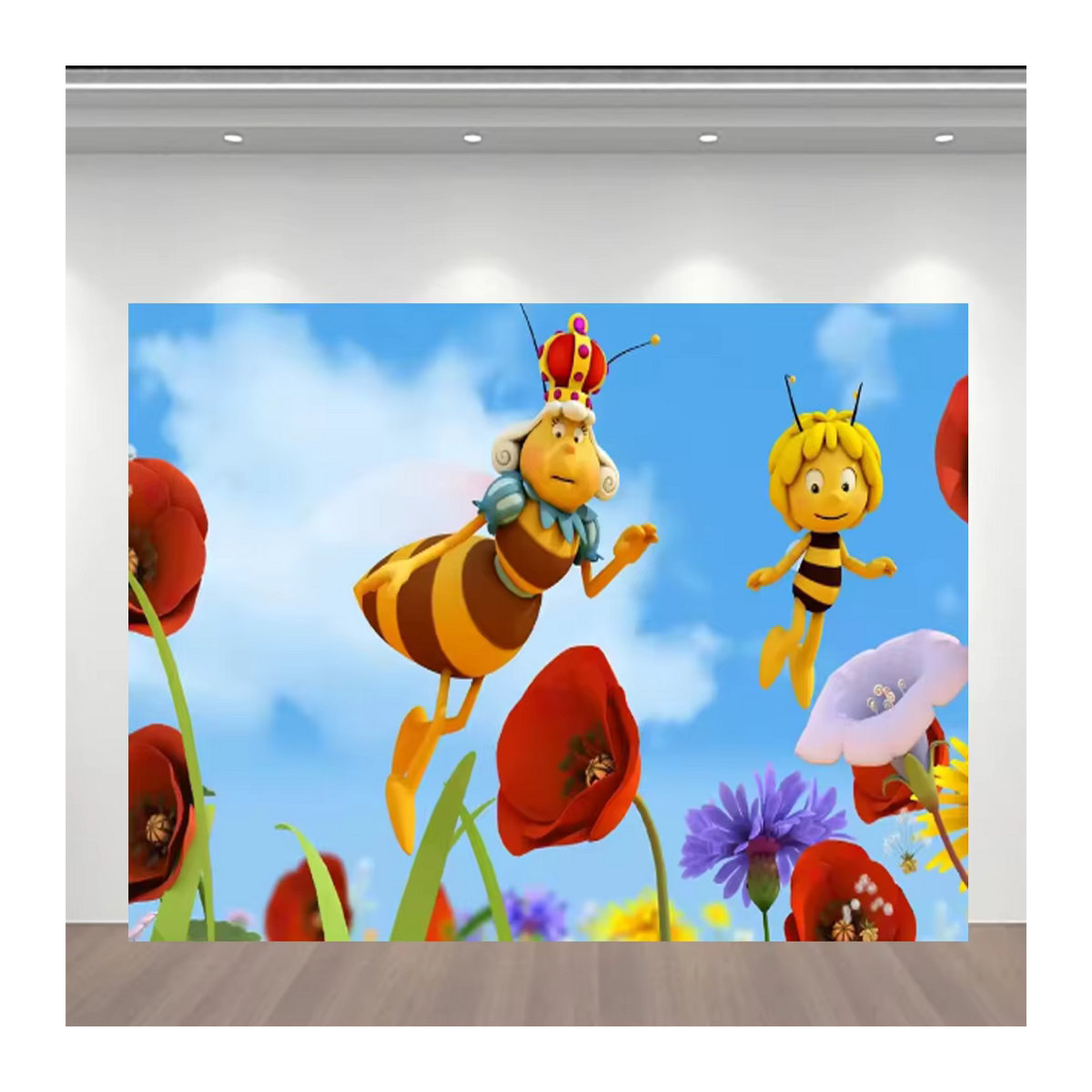 Dekoration für Kindergeburtstag und Babyparty mit Bienen und Sonnenblumen, mehrfarbig, 120 x 40 cm - Bild 5