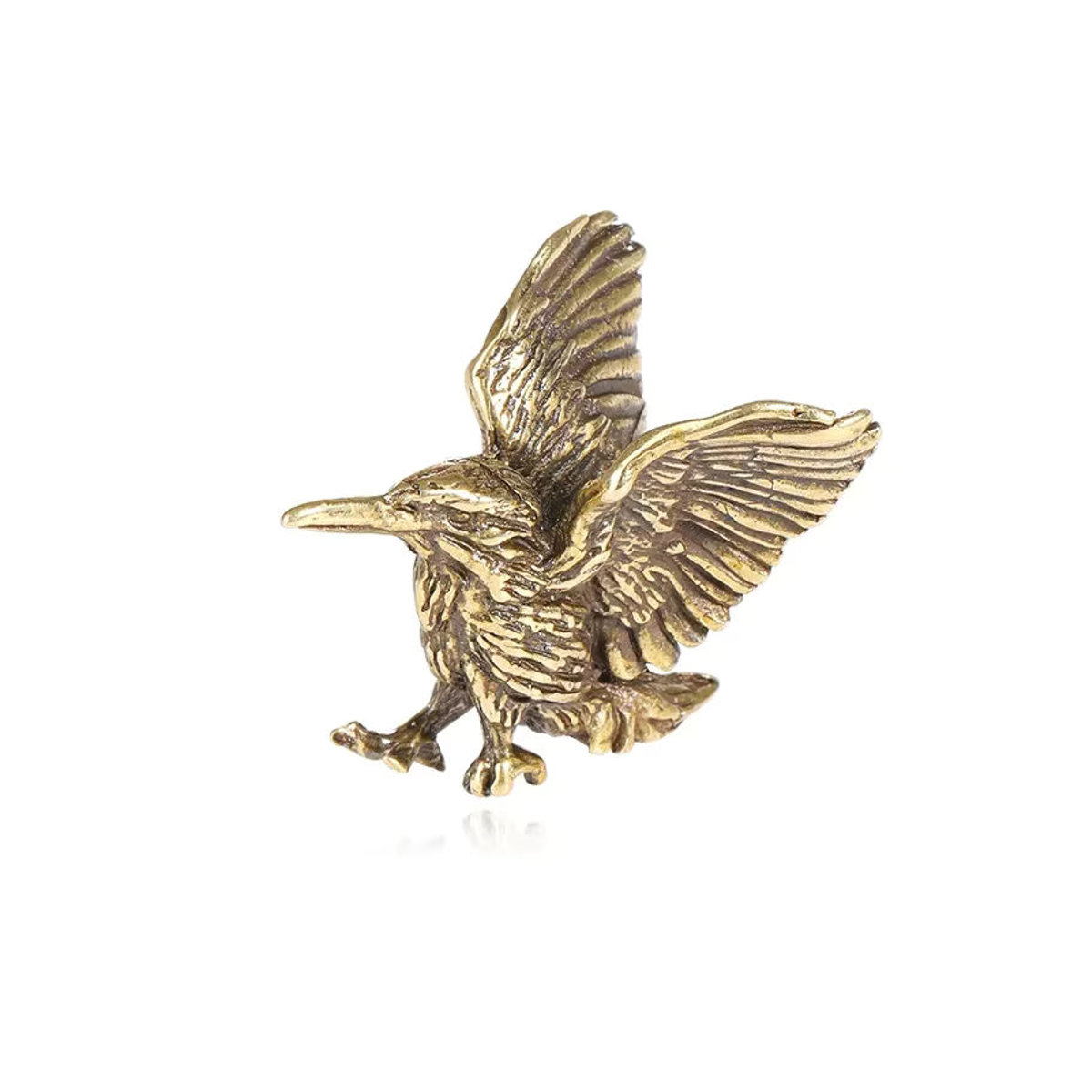 Dekorative Adler Skulptur aus Messing in Gold für Wohnzimmer und Büro - Bild 3