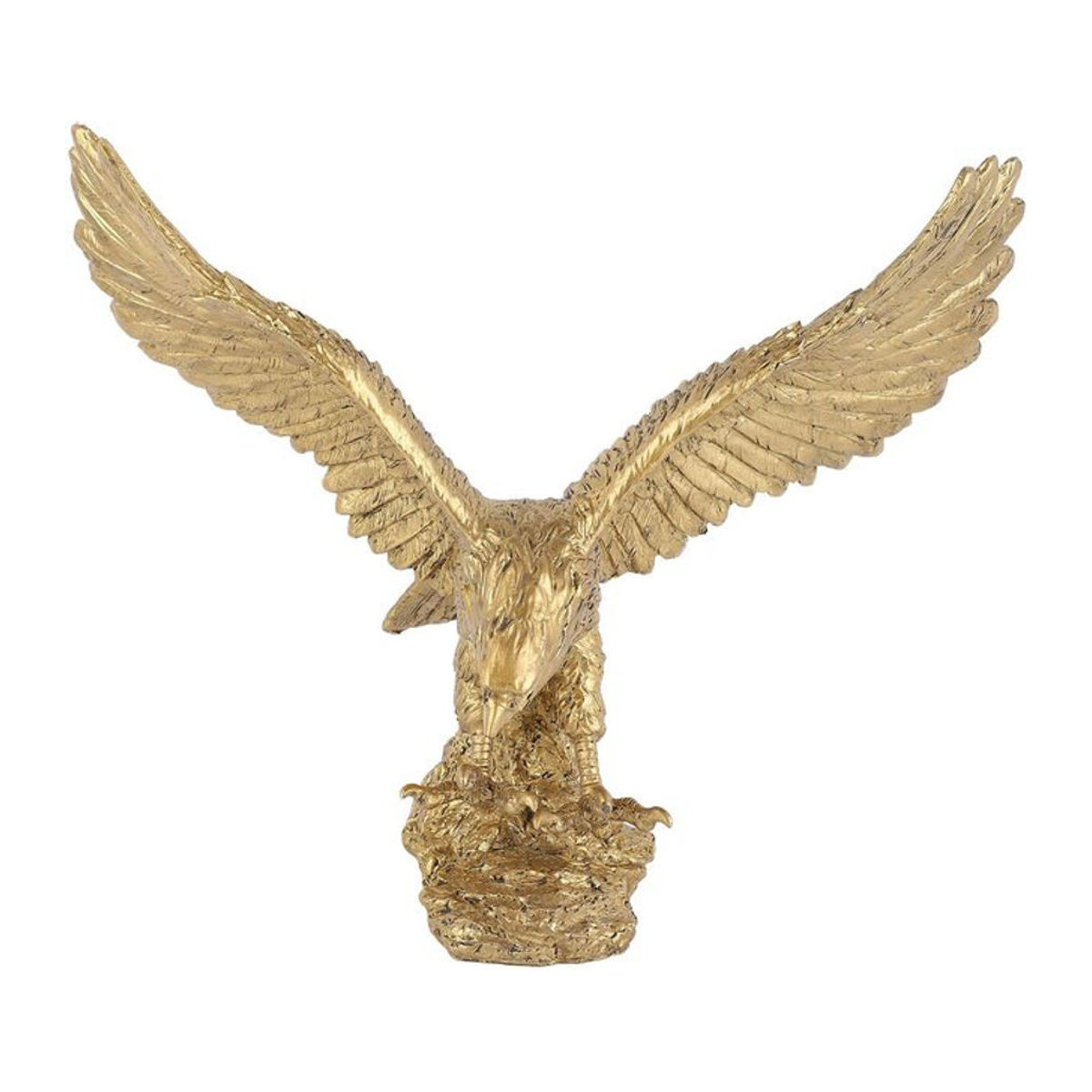 Dekorative Adler-Statue von Tooarts aus Kunstharz in Gold für dein Wohnzimmer - Bild 1
