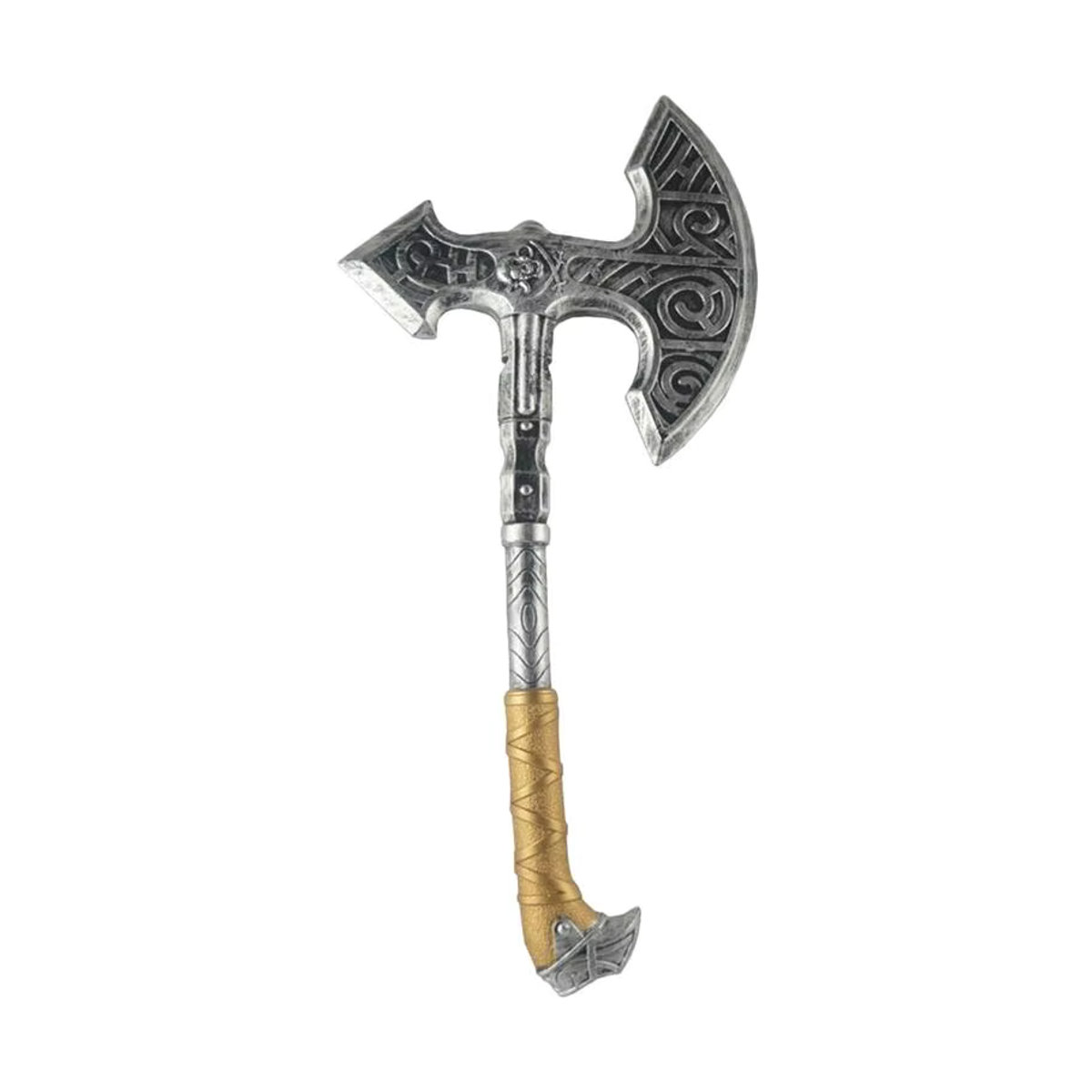 Dekorative Halloween Axt aus Kunststoff in Silber als Requisit für Kostüme und Partys - Bild 2