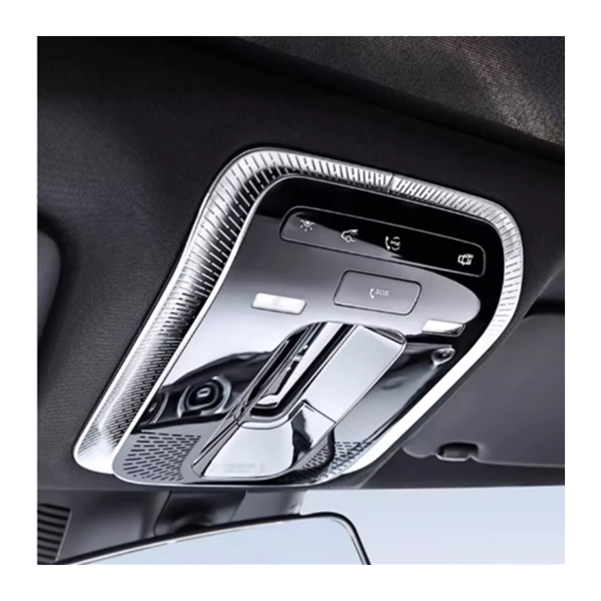 Dekorative Horn Abdeckung für Mercedes Benz CLE Klasse C236 2024-2025 in Silber aus Kunststoff - Bild 5