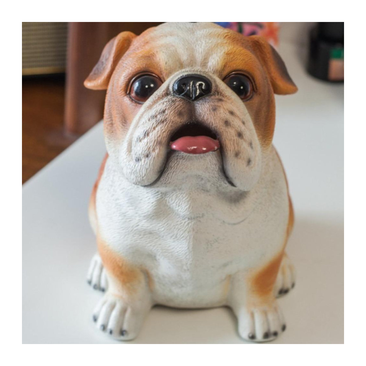 Dekorative Hunde-Spardose von qijuestate in Weiß aus Kunstharz für Kinder - Bild 3
