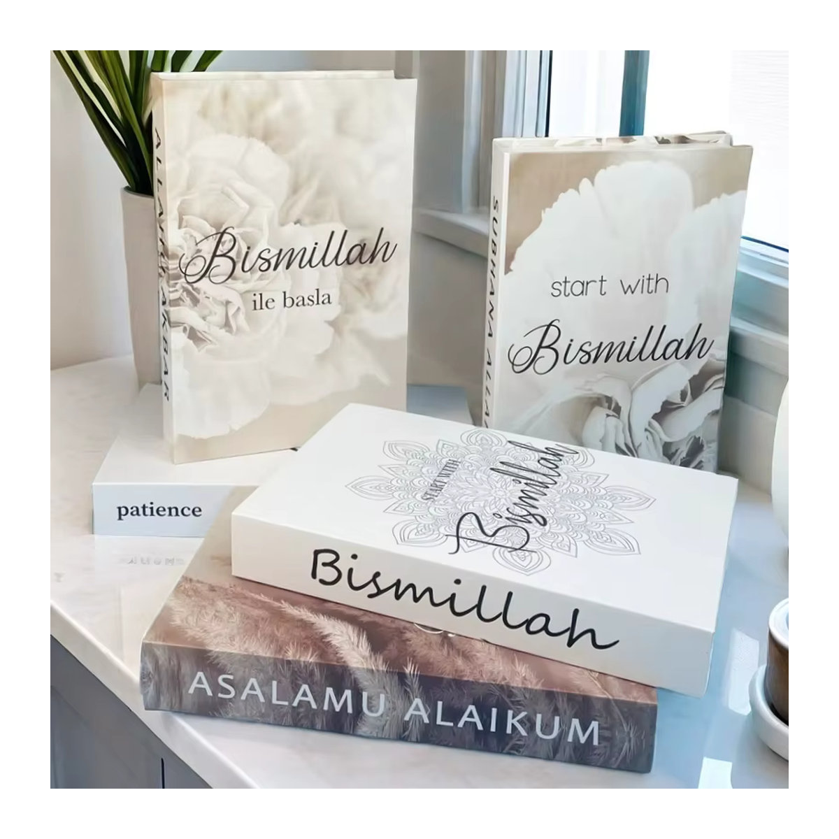 Dekorative Islamische Kaaba Eid Aufbewahrungsbox in Orientalischem Design als Luxus Buchornament für Wohnzimmer und Schlafzimmer, Mehrfarbig - Bild 2