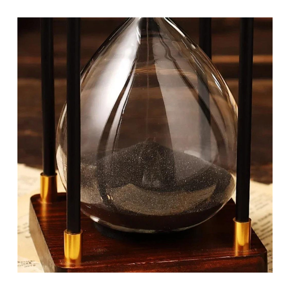 Dekorative Sanduhr aus Holz von Garden Supplies My in Lila mit 60 Minuten Timer - Bild 4
