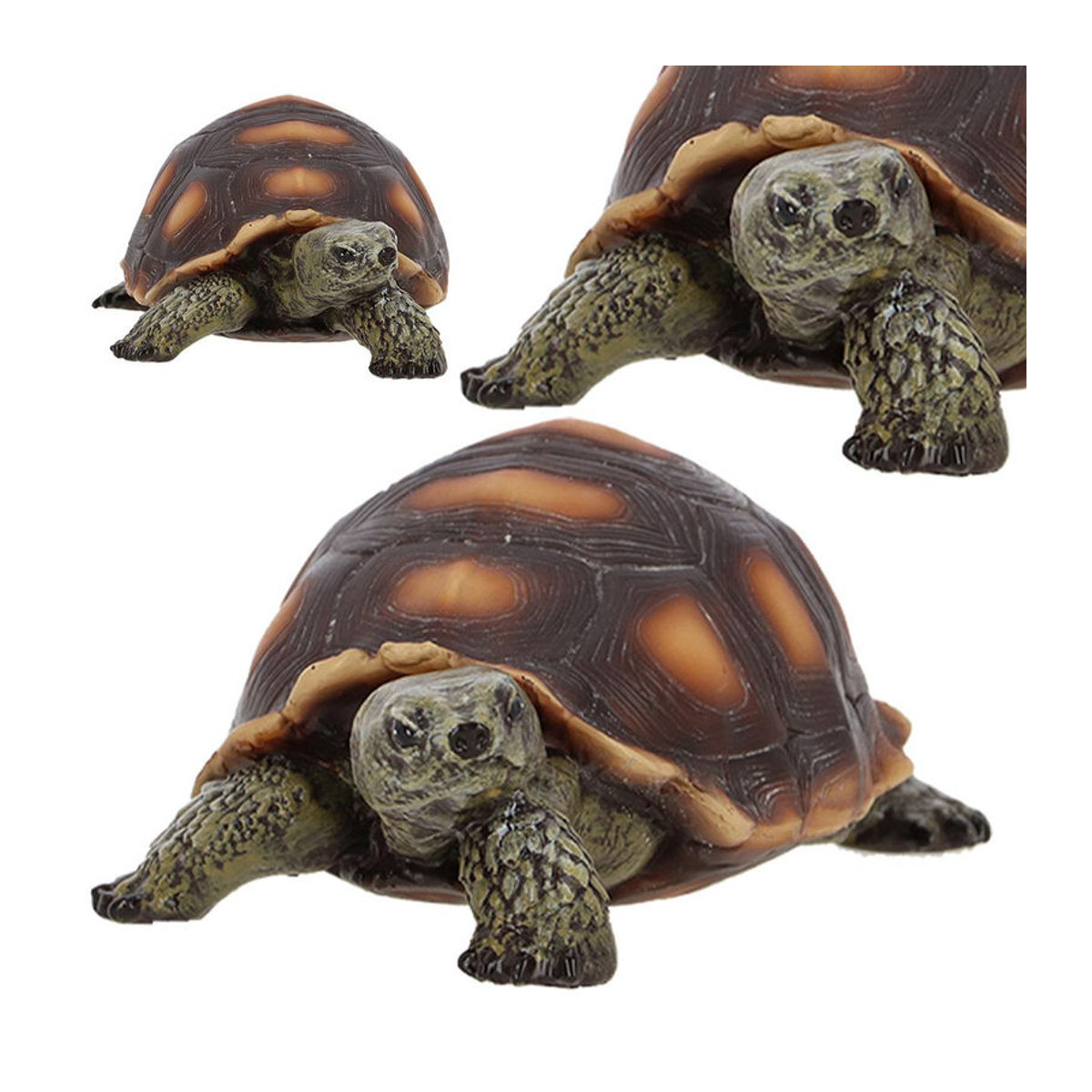 Dekorative Schildkröten Figur in Braun aus Kunststoff, Höhe: 5,9 cm - Bild 2