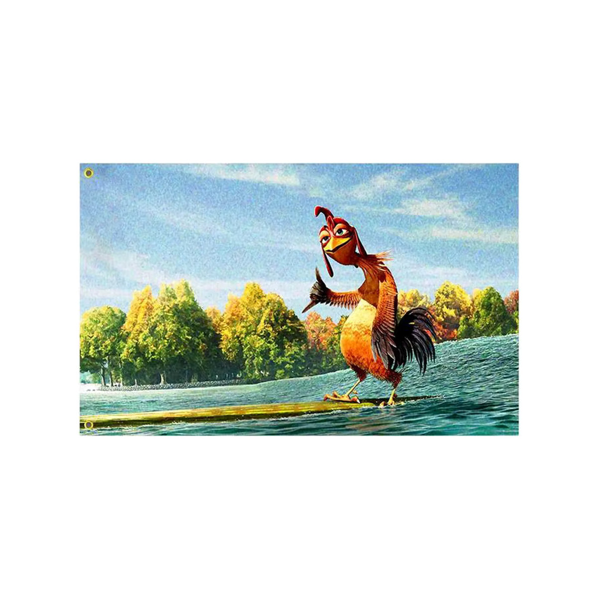 Dekorative Wandbehang Chicken Joe Tapisserie für Garten und Zuhause, Mehrfarbig, B: 90 cm, H: 150 cm - Bild 2