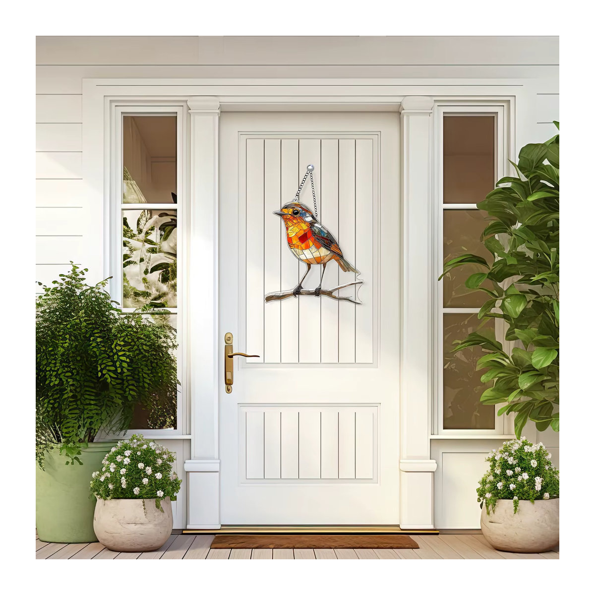 Dekorativer Acryl-Vogel Anhänger in Mehrfarbig für Fenster, Baum oder Wand zur Hängung - Bild 4