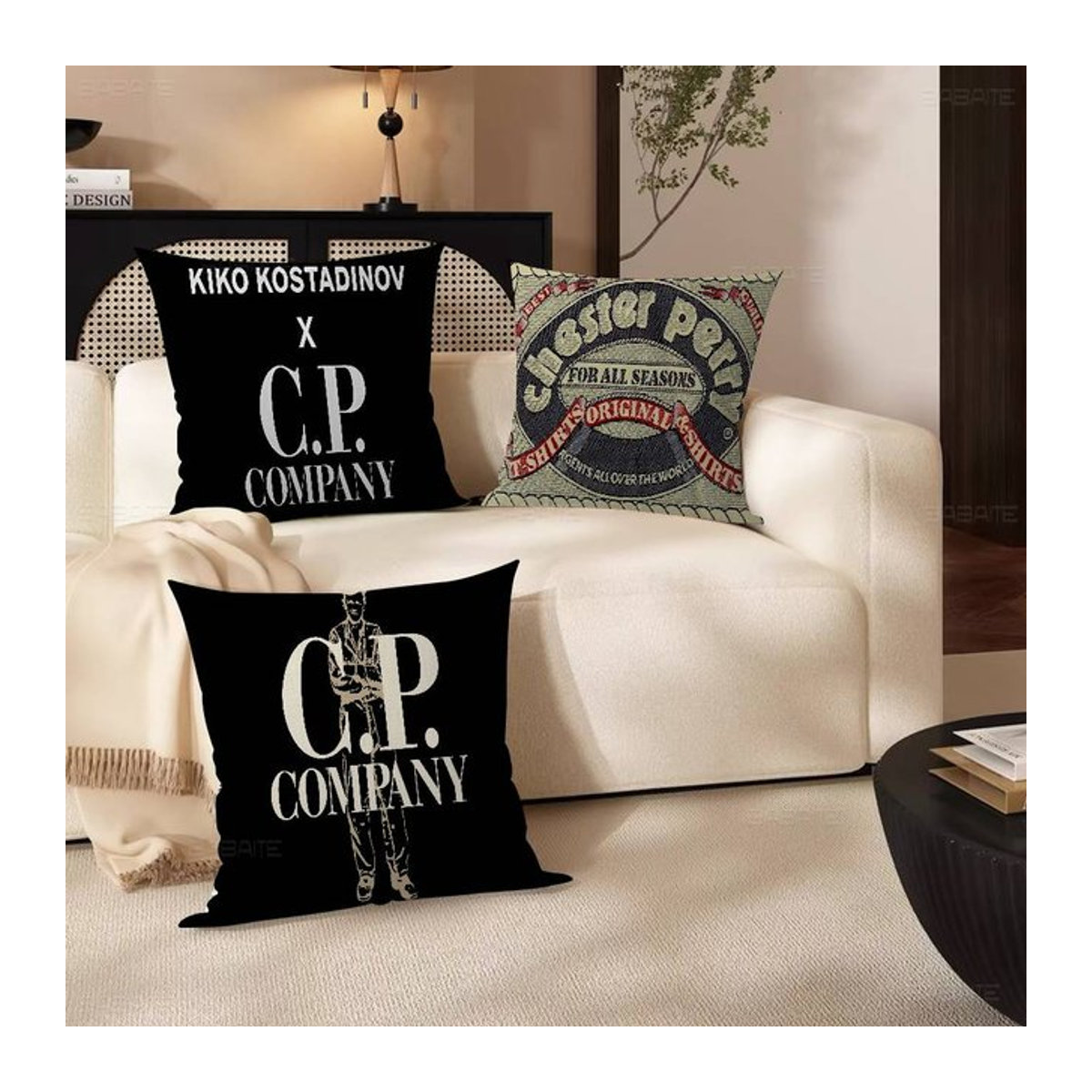 Dekorativer CP-Fashion Kissenbezug in Schwarz für dein Sofa und deine Heimdekoration - Bild 1