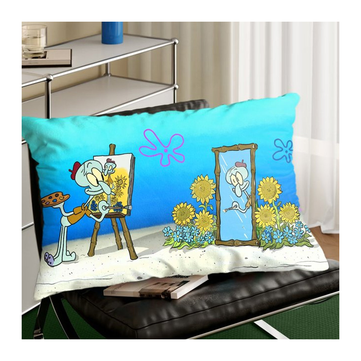 Dekorativer Kissenbezug Kawaii Spongebob von Potdemiel in Mehrfarbig für dein Sofa und Wohnzimmer - Bild 1