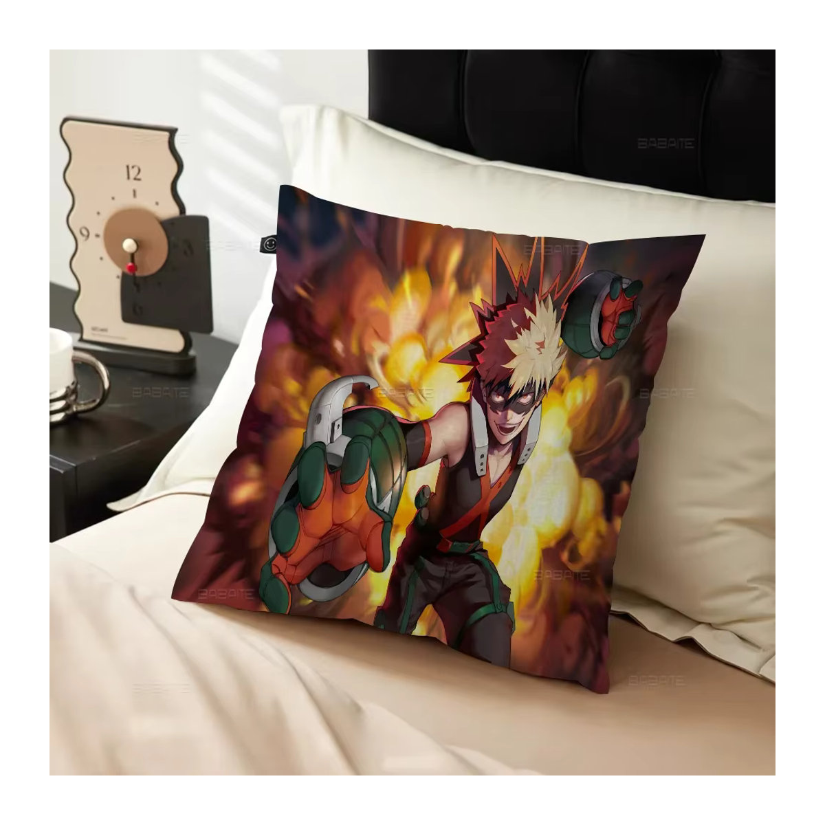 Dekorativer Kissenbezug My Hero Academia Bakugou Katsuki mit doppelseitigem Cartoon-Druck, mehrfarbig - Bild 5