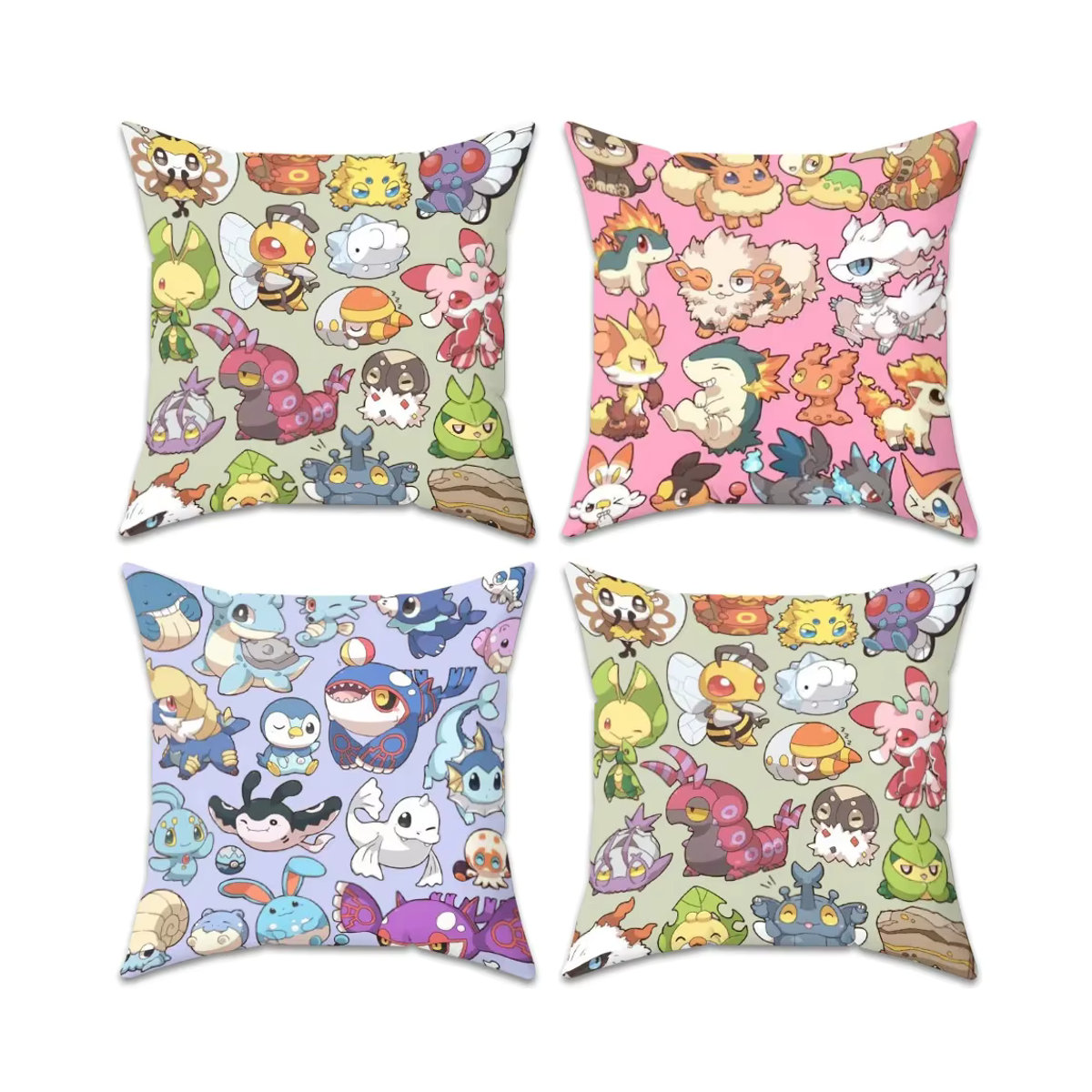 Dekorativer Pokémon Kissenbezug in Mehrfarbig, B/T/H: 45 x 45 x 0 cm - Bild 4