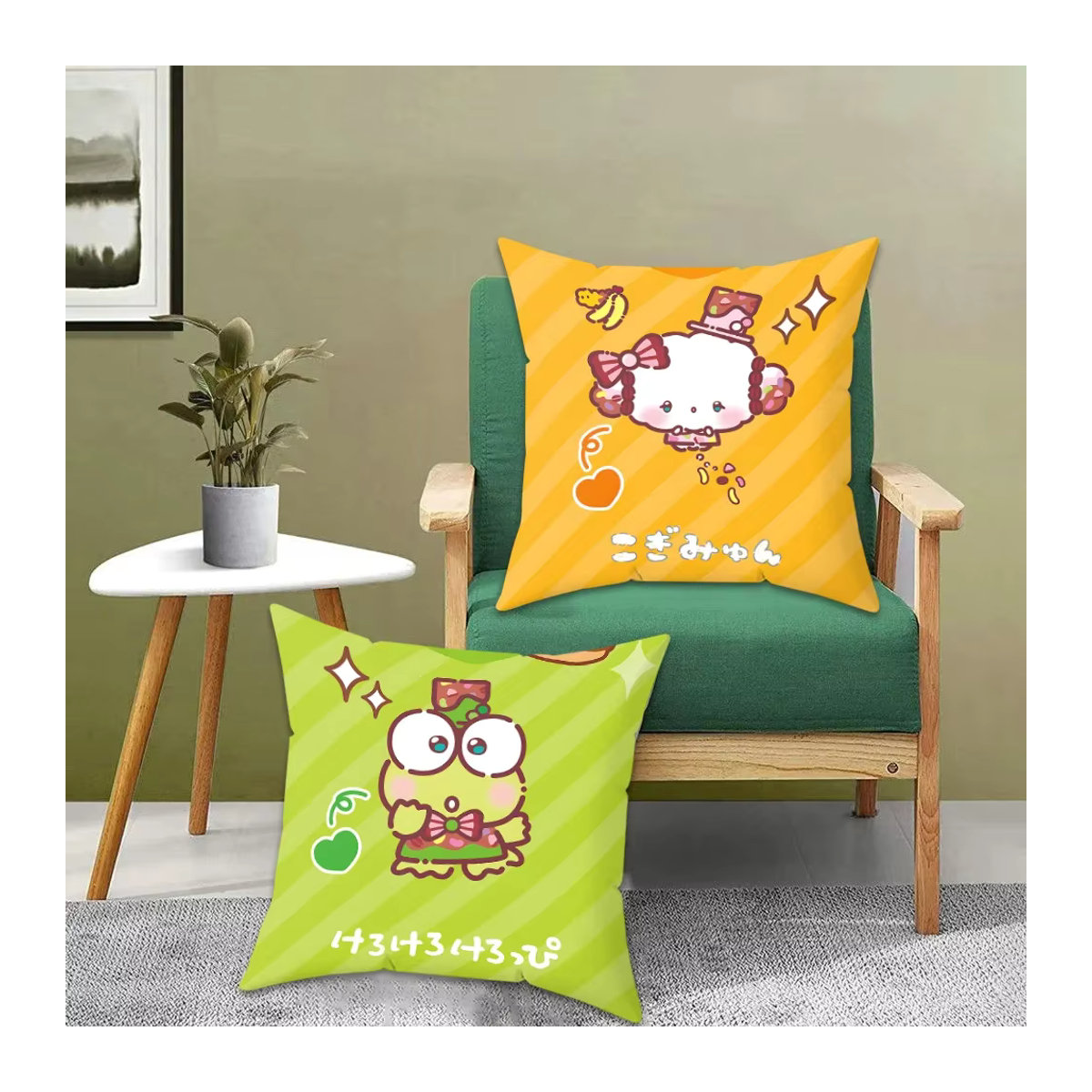 Dekorativer Sanrio Kissenbezug für Sofakissen und Bettkissen, mehrfarbig, B/B/H: 45 x 45 cm - Bild 2