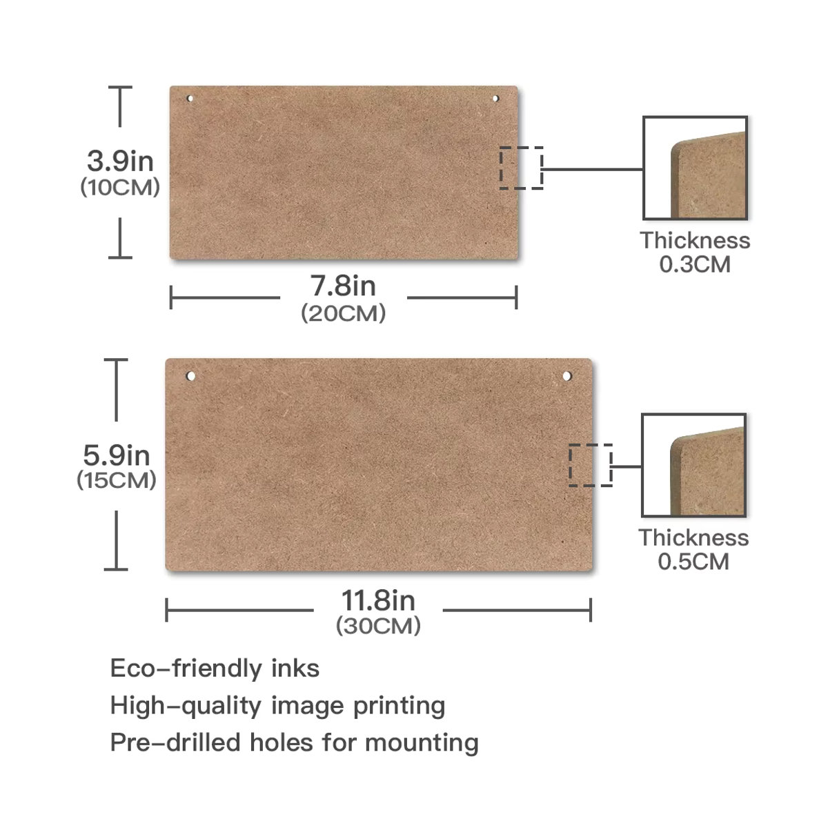 Dekoratives Holzschild Toilette in spanischem Design als hängende Plakette für Tür und Wohnkultur, mehrfarbig und rustikal - Bild 2