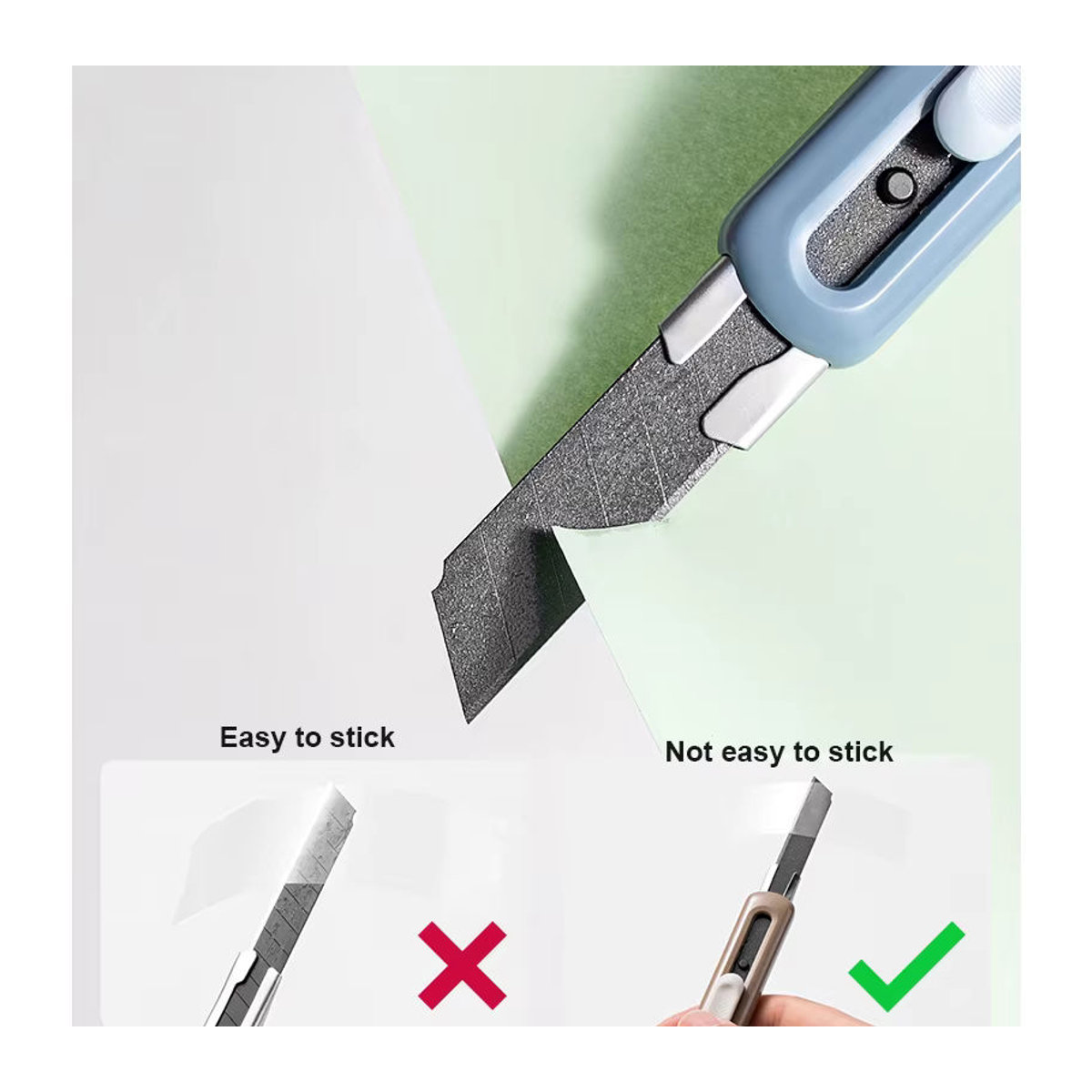 Deli Allzweckmesser 18mm in Grün und Bunt mit minimalistischem Design für Home Office und Schule - Bild 4