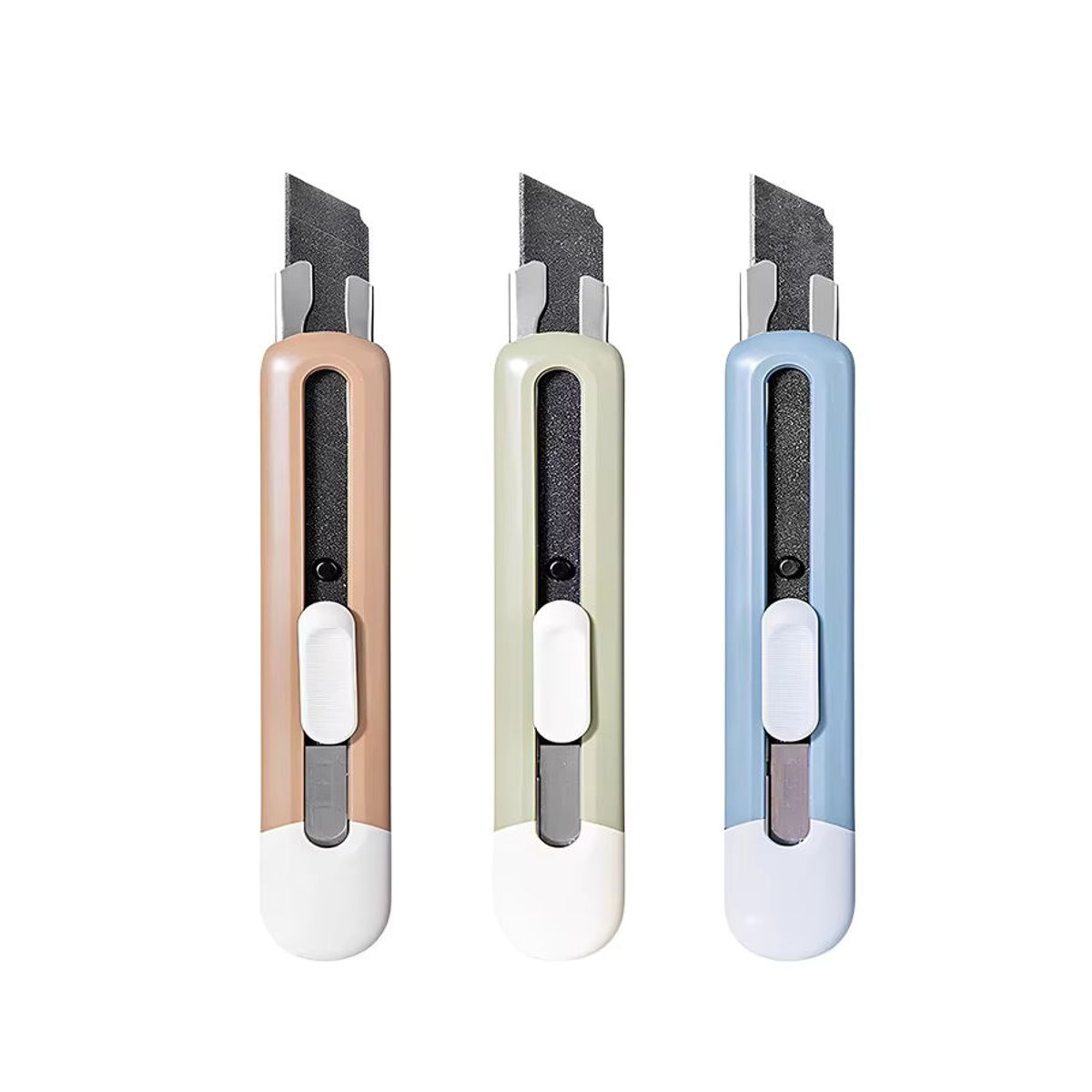 Deli Allzweckmesser 18mm in Grün und Bunt mit minimalistischem Design für Home Office und Schule - Bild 5